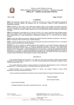 azzollino ins grtad - Ufficio Scolastico di Foggia