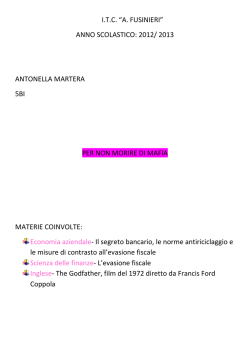I.T.C. “A. FUSINIERI” ANNO SCOLASTICO: 2012/ 2013