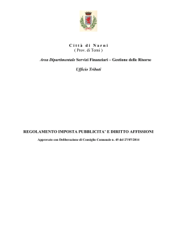 C i t t à d i   N a r n i ( Prov. di Terni ) Area