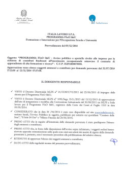 Graduatoria - Italia Lavoro