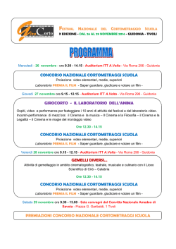 Il programma della decima edizione - 2014