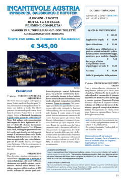 Innsbruck, Salisburgo e Kufstein