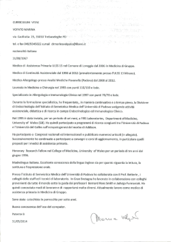 curriculum vitae - Comune di Trebaseleghe