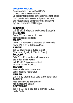 GRUPPO ROCCIA Responsabile (Marco Geri (INA) 0754652343