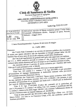 det. capo area n.161 del 03-06-2014
