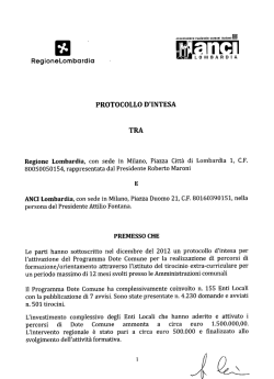 Dote Comune - Istruzione, Formazione e Lavoro
