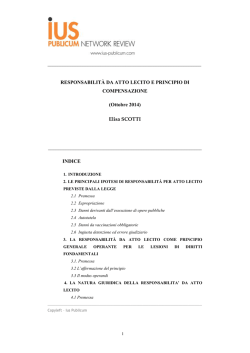 ITA: Elisa Scotti, Responsabilità da atto lecito e - ius