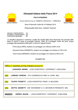 Graduatoria_OLIFIS_MODENA_2014