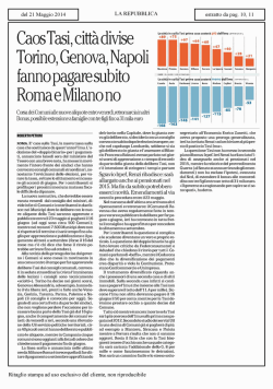 caos tasi, città divise torino, genova, napoli fanno pagare subito