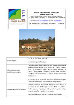 Istituto Agrario I.I.S. “A. DELLA LUCIA” DI FELTRE Ambientale