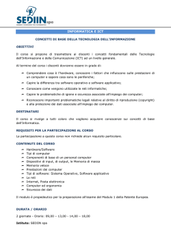 INFORMATICA E ICT