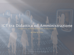 ICT tra Didattica ed Amministrazione di Dario Cillo
