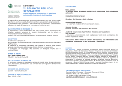 IL BILANCIO PER NON SPECIALISTI