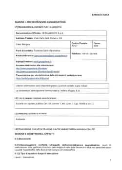 herambiente spa - procedura ristretta