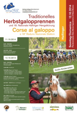 Herbstgalopprennen Corse al galoppo