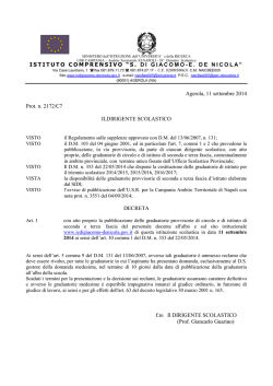 decreto pubblicazione albo - S.Di Giacomo