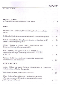 Sociologia e Politiche Sociali – Vol. 17, n. 2 – 2014
