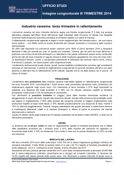 III 2014 - Unione degli Industriali della provincia di Varese