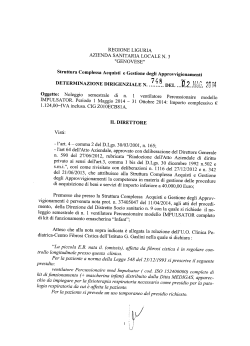 REGIONE LIGURIA AZIENDA SANITARIA LOCALE