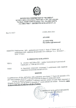 decreto affisione albo grad.iii fascia ata - ICS Mameli