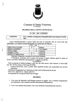 Delibera n. 102/2014 - Gazzetta Amministrativa