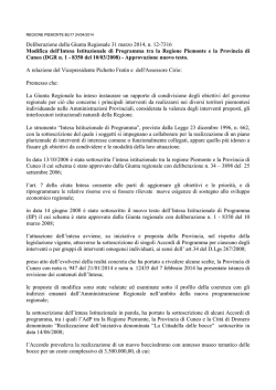 Deliberazione della Giunta Regionale 31 marzo 2014, n. 12
