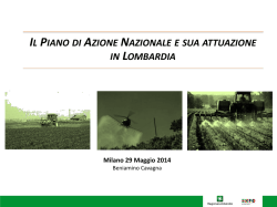 il piano di azione nazionale e sua attuazione in lombardia