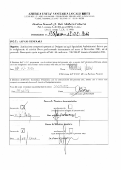 Dott. ino QUATTRINI - Azienda USL Rieti