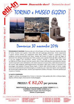 Domeniche dove? Torino - Etli
