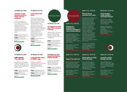 Italų kultūros savaitės programa