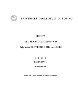 Resoconto - Università degli Studi di Torino