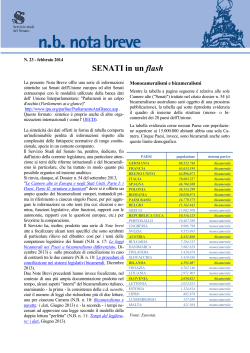 Nota breve n. 23 - Senato della Repubblica