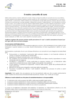Il nostro concetto di cura