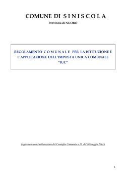 COMUNE DI S I N I S C O L A