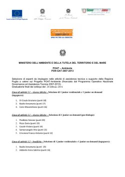 Graduatorie finali dei colloqui del 28 febbraio 2014 (pdf, 205 KB)