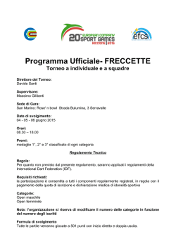 Programma Ufficiale