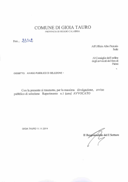 Download - Palmi - Consiglio Ordine Avvocati Palmi