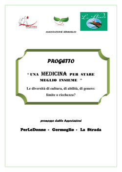 una medicina per stare insieme_progetto