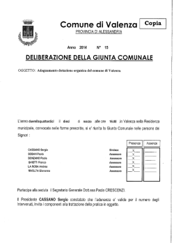 DELGC n. 15 - 2014 - Comune di Valenza