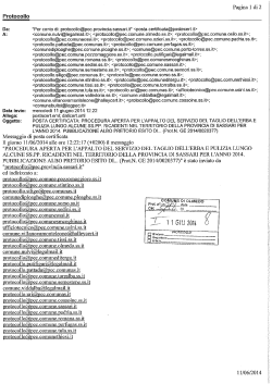 Pagina 1 di 2 Protocollo