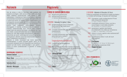 Razionale Programma CORSO DI CARDIO-ONCOLOGIA