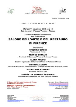 Invito Conferenza Stampa, 11 novembre 2014 ore 12
