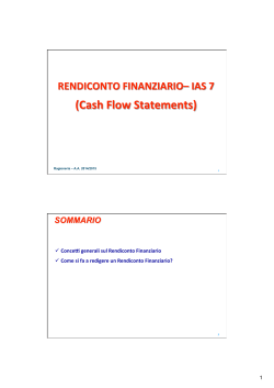 16. Rendiconto finanziario IAS 7