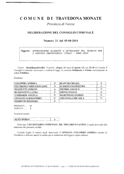 Travedona Monate – Tasi aliquote