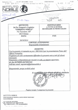 ISTITUTO NOBILE Offerta formativa
