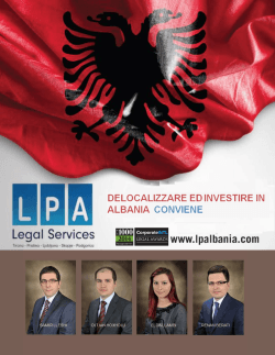 delocalizzare ed investire in albania conviene