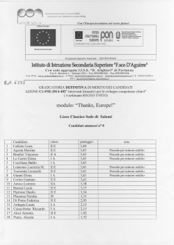 graduatoria definitiva alunni C1 - Istituto di istruzione superiore F