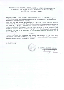 attestazione - Comune di Rivello