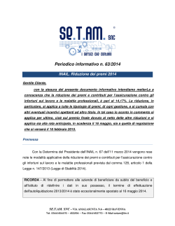 Periodico informativo n. 63/2014
