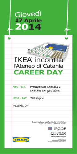 Recruiting Day IKEA - Università degli Studi di Catania